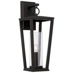 Capital Elliott 20" High Black Outdoor Lantern Wall Light