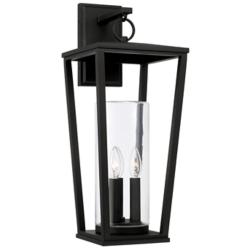 Capital Elliott 23 3/4"H Black 3-Light Outdoor Wall Light