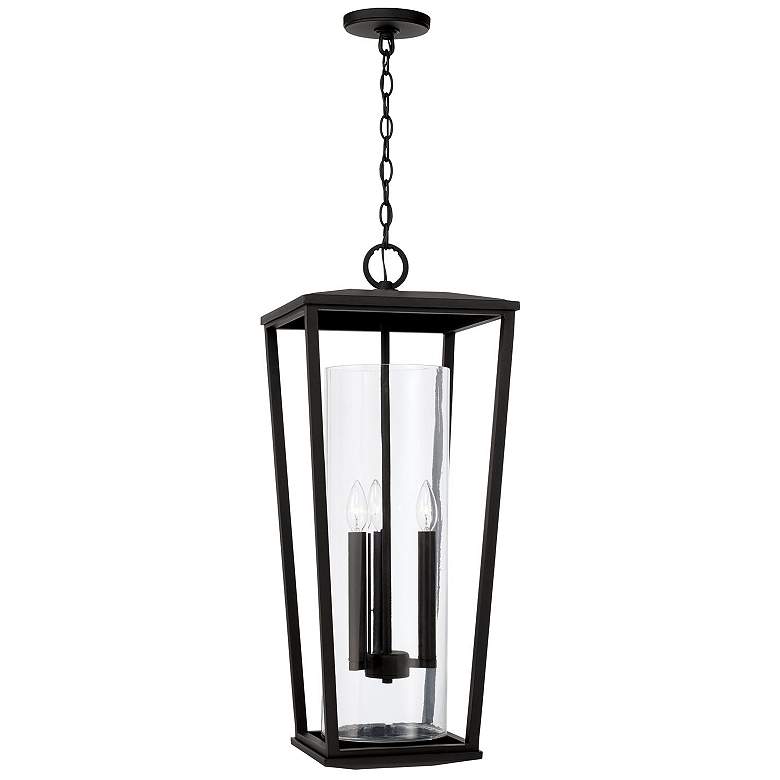 Image 2 Capital Elliott 30" High Black 3-Light Outdoor Hanging Light