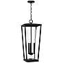 2_Capital Elliott 30" High Black 3-Light Outdoor Hanging Light