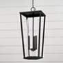 1_Capital Elliott 30" High Black 3-Light Outdoor Hanging Light
