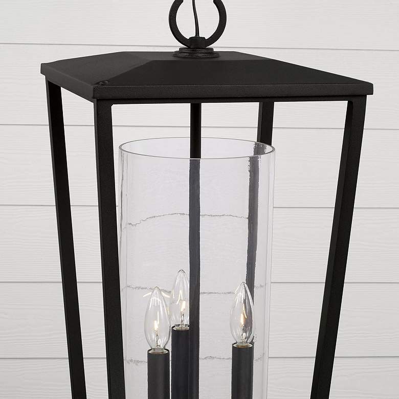 Image 3 Capital Elliott 30" High Black 3-Light Outdoor Hanging Light more views