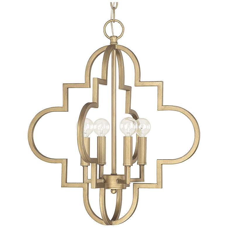 Image 1 Capital Ellis 18" Wide Brushed Gold 4-Light Pendant