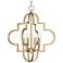 Capital Ellis 18" Wide Brushed Gold 4-Light Pendant