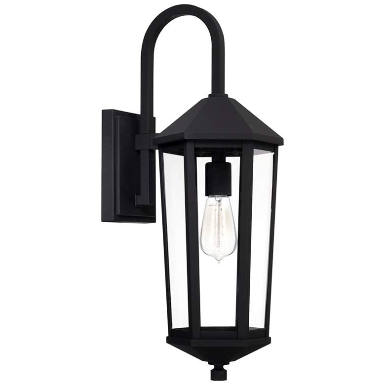 Image 1 Capital Ellsworth 23 inchH Black Downbridge Outdoor Wall Light