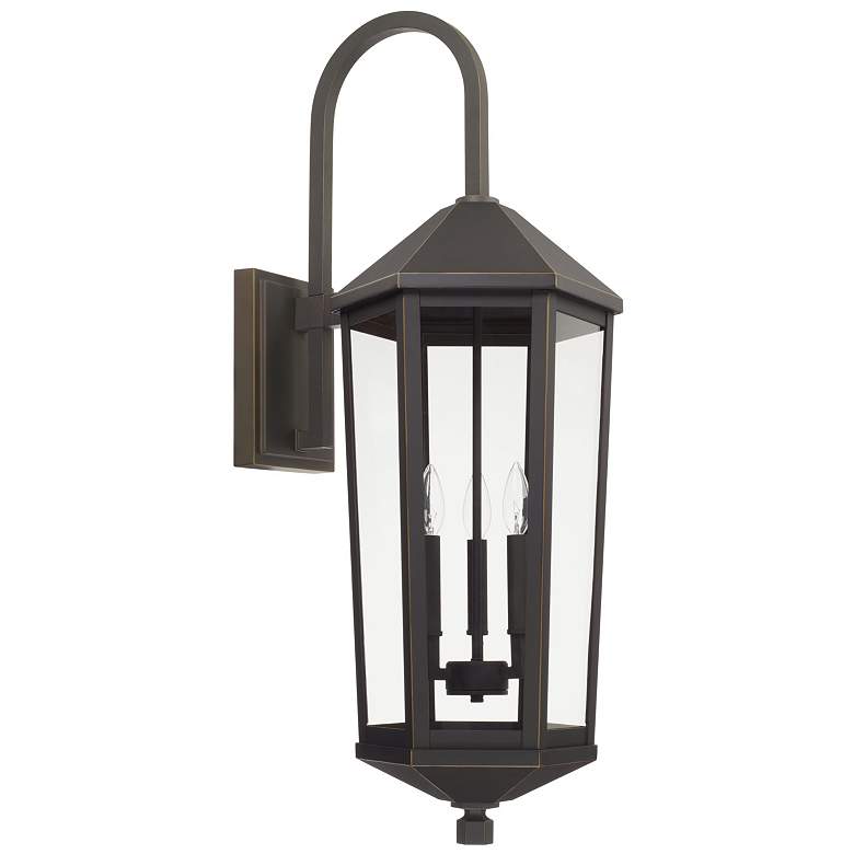 Image 1 Capital Ellsworth 36" High Bronze 3-Light Outdoor Wall Lantern