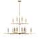 Capital Elora 48"W Matte Brass 20-Light 2-Tier Chandelier