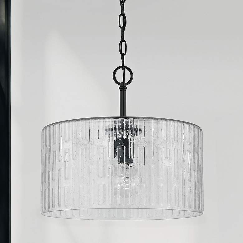 Image 1 Capital Emerson 15" Wide Matte Black Ceiling Light