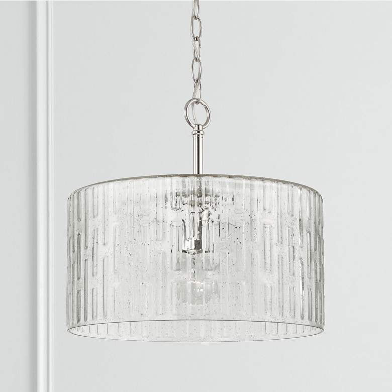 Image 1 Capital Emerson 15" Wide Polished Nickel Ceiling Light