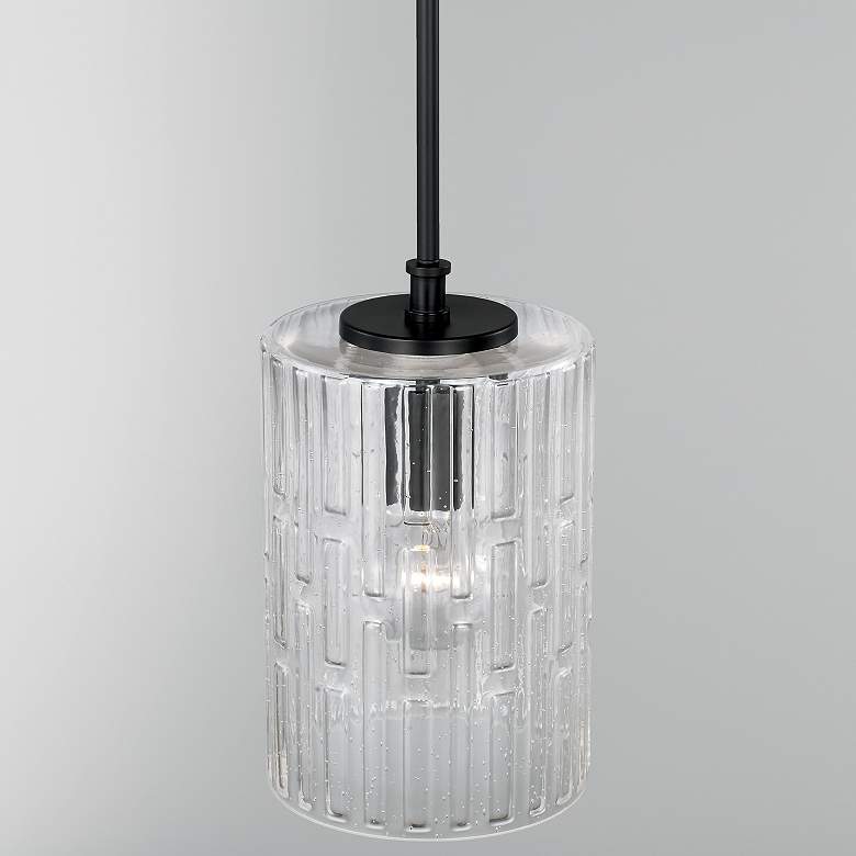 Image 3 Capital Emerson 7" Wide Matte Black Mini Pendant more views
