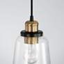 3_Capital Fallon 6" Wide Aged Brass and Black Mini Pendant more views