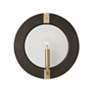 4_Capital Finn 12"H Black Stain and Matte Brass Wall Sconce more views
