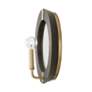 5_Capital Finn 12"H Black Stain and Matte Brass Wall Sconce more views