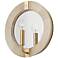 Capital Finn 12"H White-Washed and Matte Brass Wall Sconce