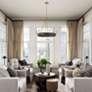 3_Capital Finn 31"W Matte Brass Black 6-Light Ring Chandelier more views