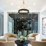 5_Capital Finn 31"W Matte Brass Black 6-Light Ring Chandelier more views