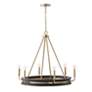 6_Capital Finn 31"W Matte Brass Black 6-Light Ring Chandelier more views