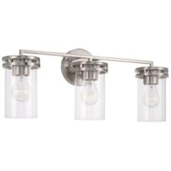 Capital Fuller 24"W Brushed Nickel 3-Light Vanity Bath Light