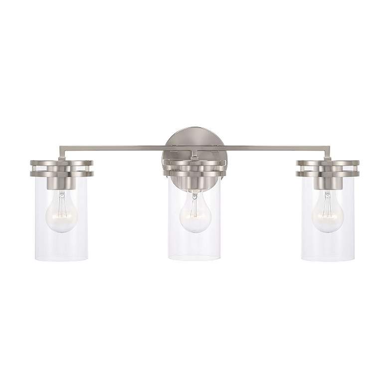 Image 5 Capital Fuller 24"W Brushed Nickel 3-Light Vanity Bath Light more views