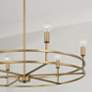3_Capital Fuller 28" Wide Aged Brass 6-Light Chandelier more views