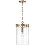 2_Capital Fuller 9 1/4" Wide Aged Brass Mini Pendant