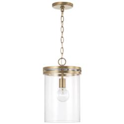 Capital Fuller 9 1/4" Wide Aged Brass Mini Pendant