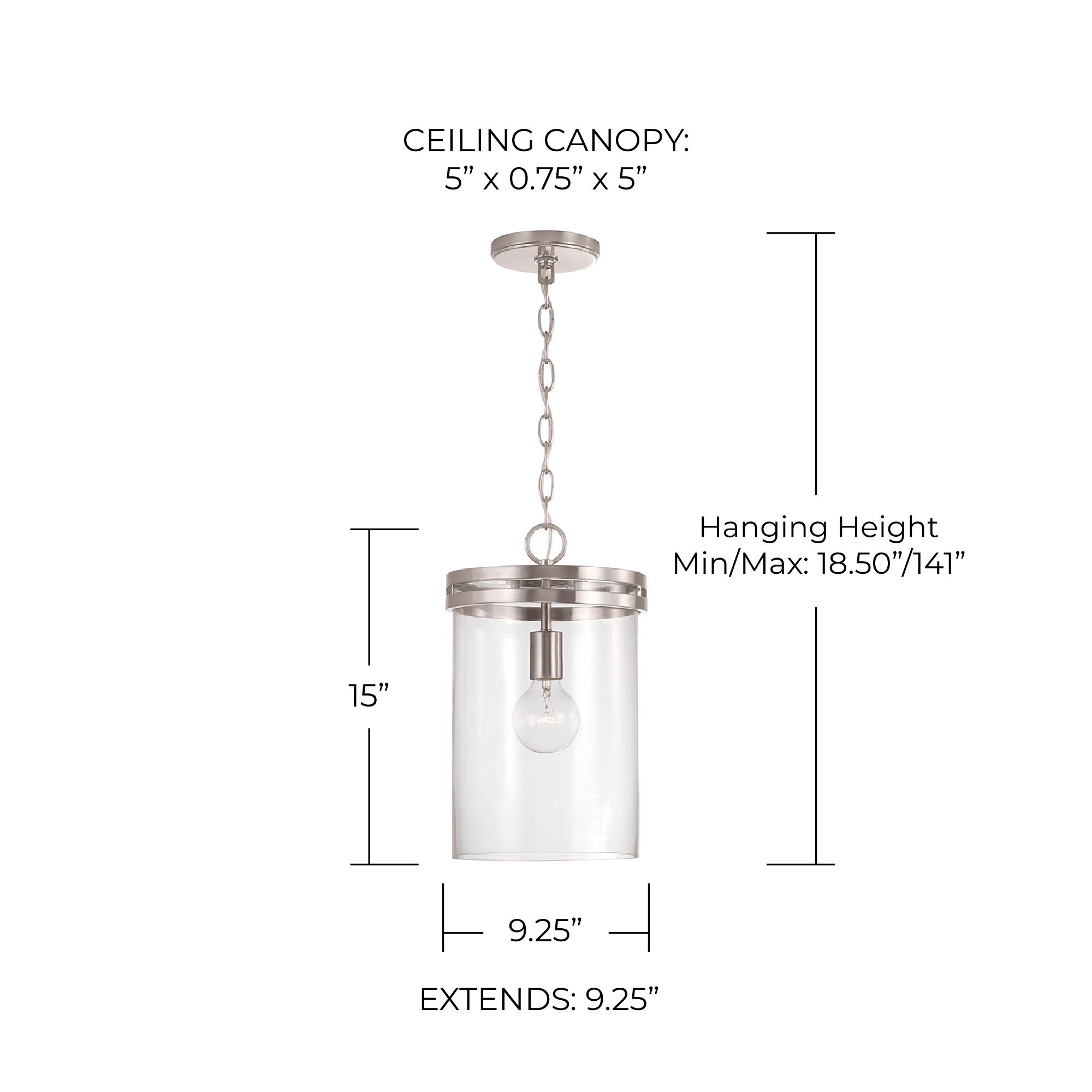 Image 4 Capital Fuller 9 1/4" Wide Brushed Nickel Mini Pendant more views