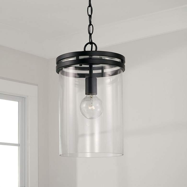 Image 3 Capital Fuller 9 1/4" Wide Matte Black Mini Pendant more views