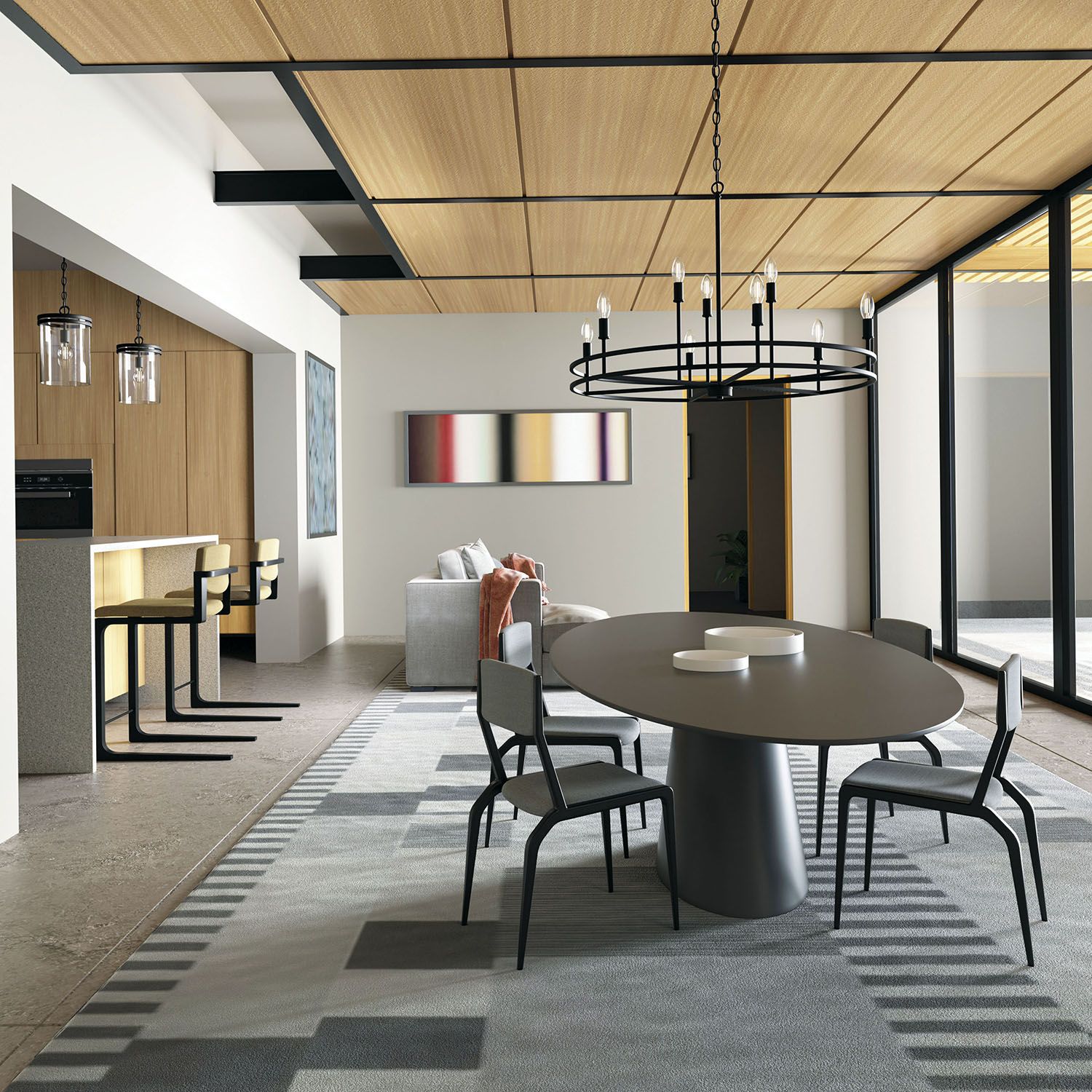 Image 5 Capital Fuller 9 1/4" Wide Matte Black Mini Pendant more views