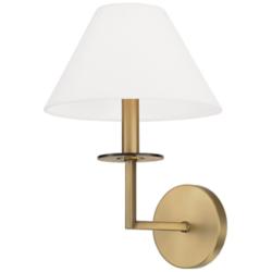 Capital Gilda 14 3/4" High Aged Brass Wall Sconce