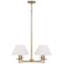 2_Capital Gilda 29 3/4" Wide Aged Brass 4-Light Chandelier