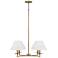 Capital Gilda 29 3/4" Wide Aged Brass 4-Light Chandelier