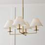 1_Capital Gilda 29 3/4" Wide Aged Brass 4-Light Chandelier