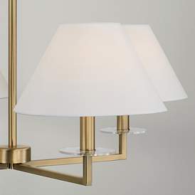 Image5 of Capital Gilda 29 3/4" Wide Aged Brass 4-Light Chandelier more views