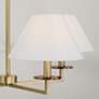 6_Capital Gilda 29 3/4" Wide Aged Brass 4-Light Chandelier more views