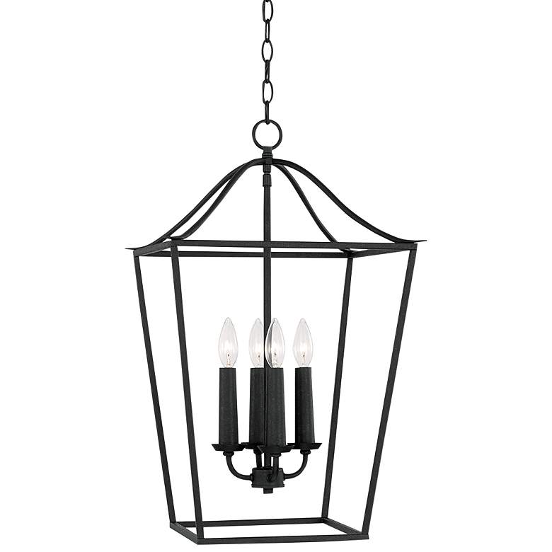 Image 2 Capital Grady 15 3/4" Wide Black Iron 4-Light Pendant Light