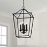 1_Capital Grady 15 3/4" Wide Black Iron 4-Light Pendant Light