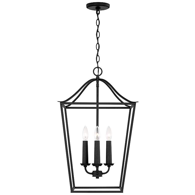 Image 5 Capital Grady 15 3/4" Wide Black Iron 4-Light Pendant Light more views