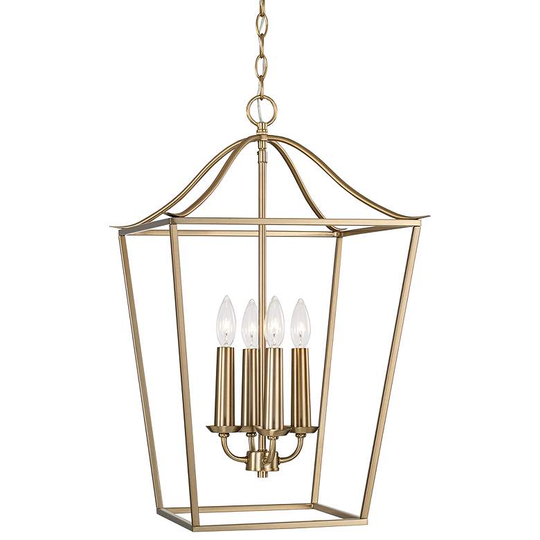 Image 2 Capital Grady 15 3/4" Wide Matte Brass 4-Light Foyer Pendant