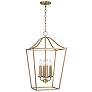 2_Capital Grady 15 3/4" Wide Matte Brass 4-Light Foyer Pendant