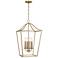 Capital Grady 15 3/4" Wide Matte Brass 4-Light Foyer Pendant
