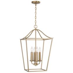 Capital Grady 15 3/4" Wide Matte Brass 4-Light Foyer Pendant