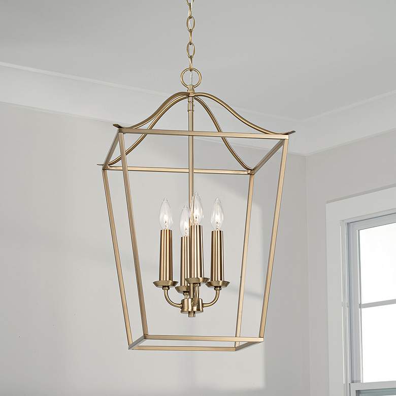 Image 1 Capital Grady 15 3/4" Wide Matte Brass 4-Light Foyer Pendant
