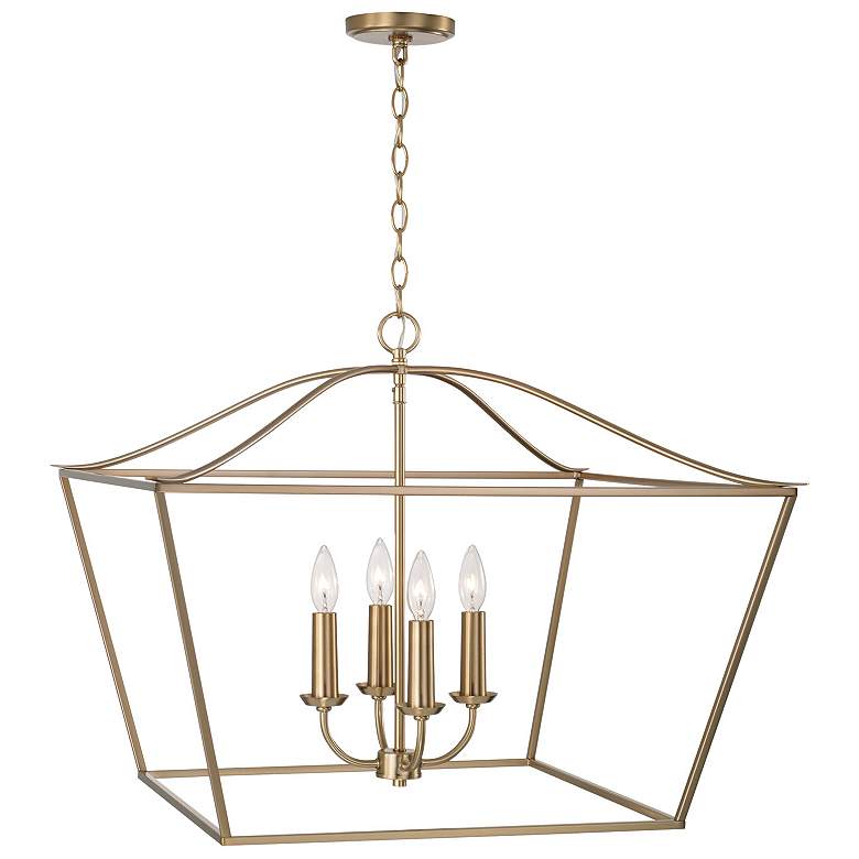 Image 2 Capital Grady 27 1/2" Wide Matte Brass 4-Light Pendant