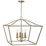 2_Capital Grady 27 1/2" Wide Matte Brass 4-Light Pendant