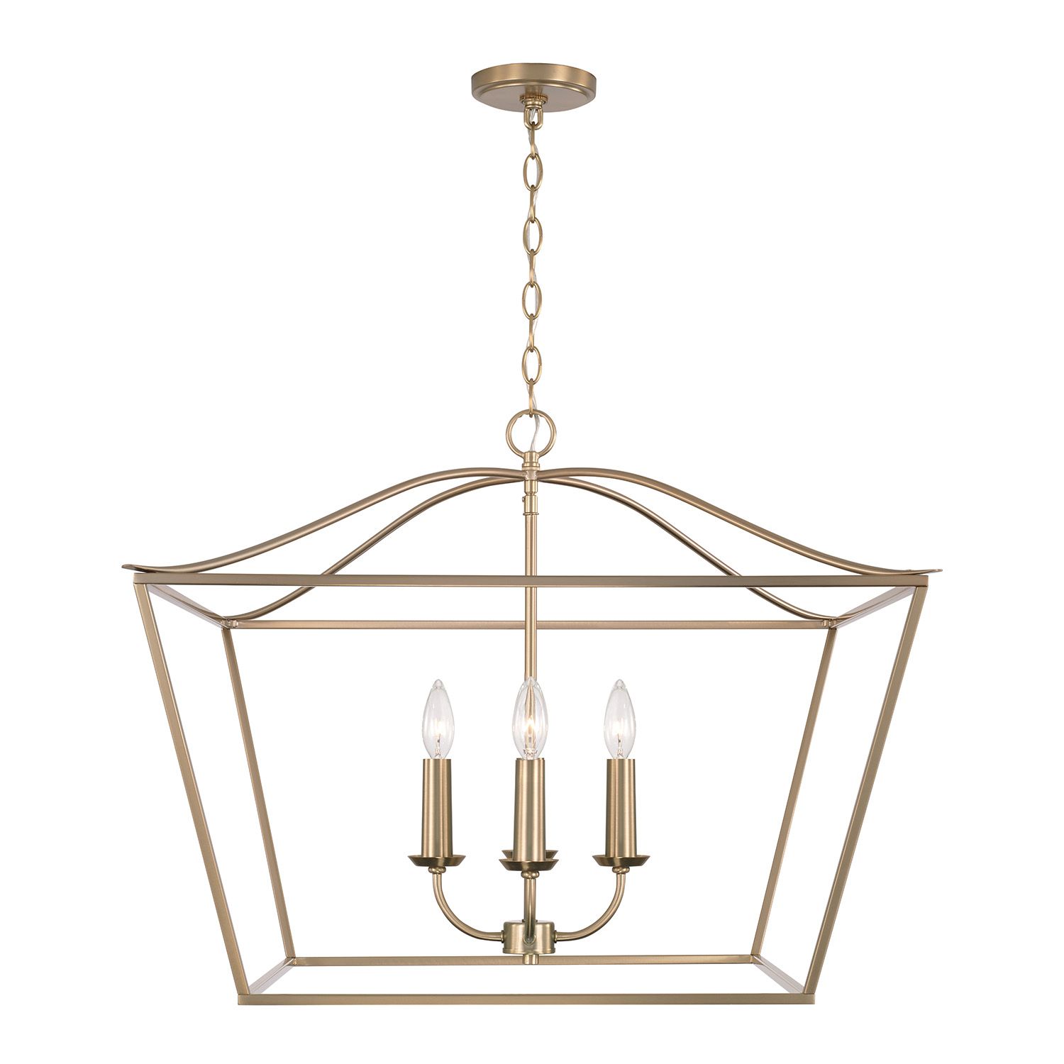 Image 4 Capital Grady 27 1/2" Wide Matte Brass 4-Light Pendant more views