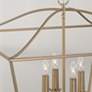 4_Capital Grady 27 1/2" Wide Matte Brass 4-Light Pendant more views