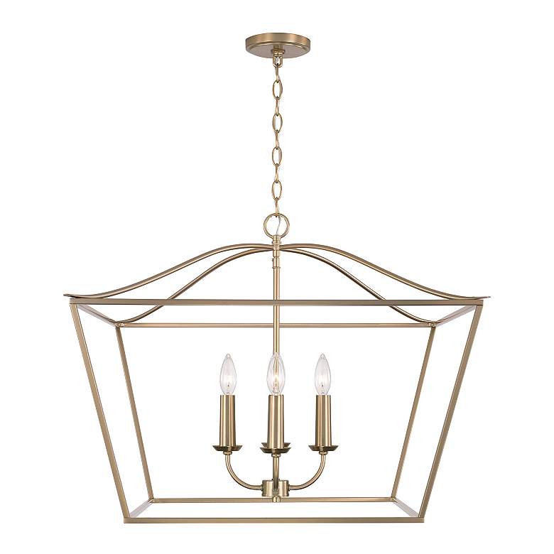 Image 5 Capital Grady 27 1/2" Wide Matte Brass 4-Light Pendant more views