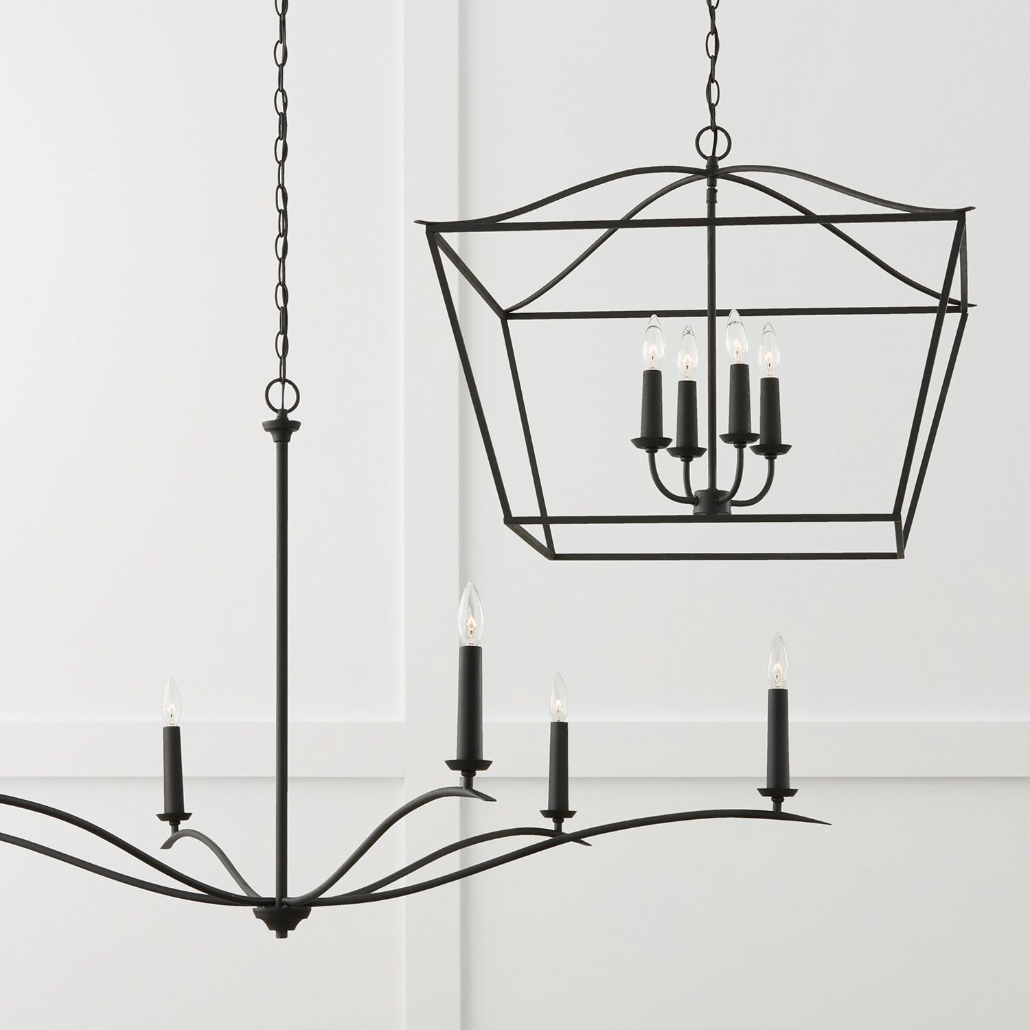 Image 4 Capital Grady 57" Wide Black Iron 6-Light Chandelier more views