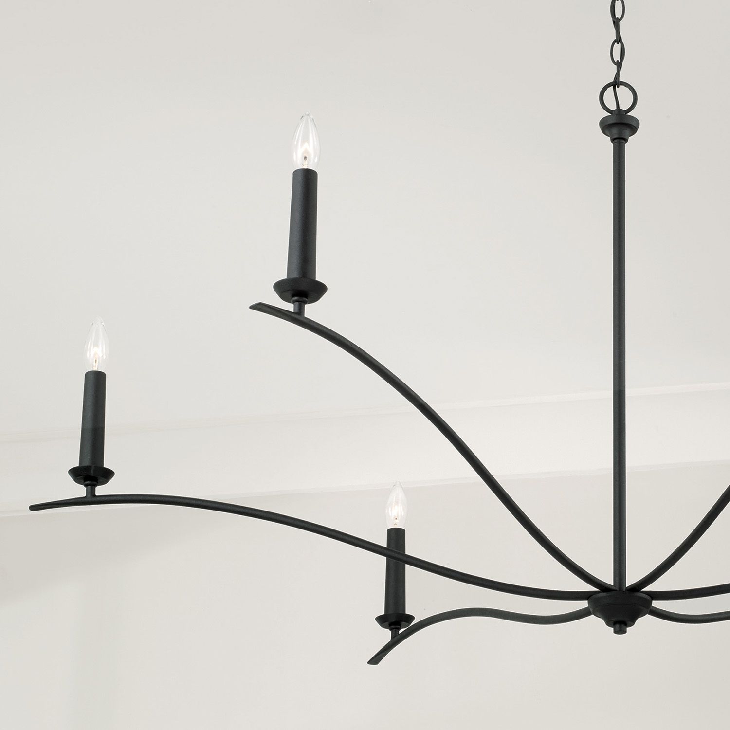 Image 6 Capital Grady 57" Wide Black Iron 6-Light Chandelier more views